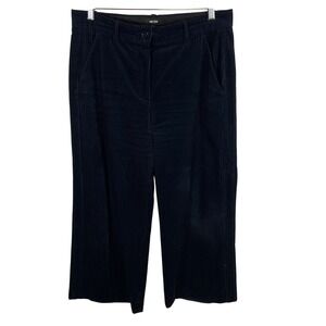 ME+EM Navy Blue Jumbo Corduroy Wide Leg Trousers Pants Womens US 10 UK 14